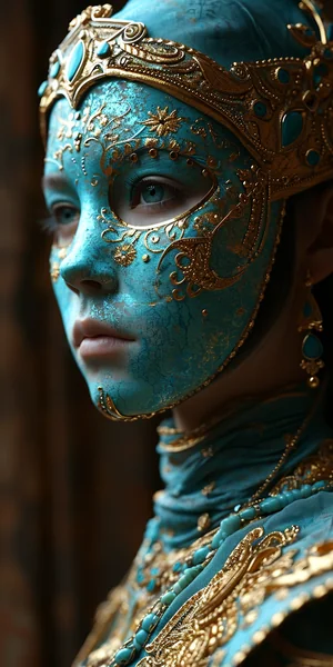Masked Woman Fantasy Portrait