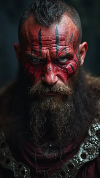 Viking Warrior Chief Portrait
