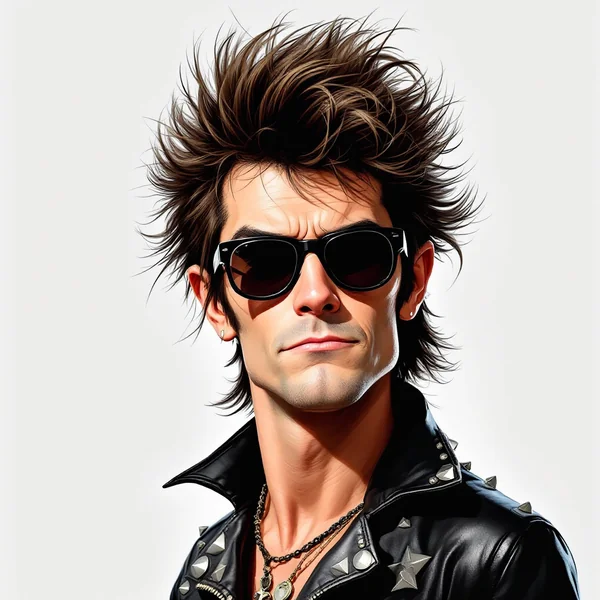 60s Rocker Caricature Illustration