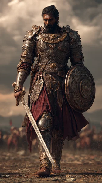 Mahabharata Indian Warrior Art