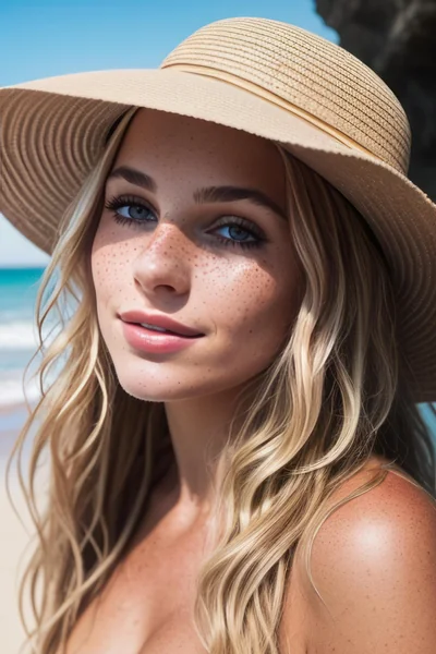 Sunset Beach Portrait Woman