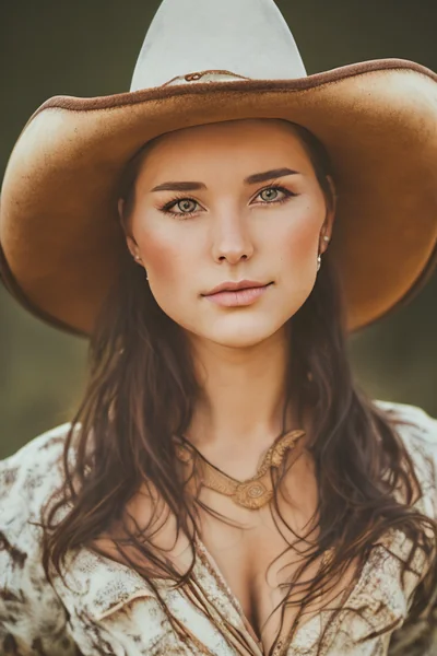 Western Rancher Girl Portrait