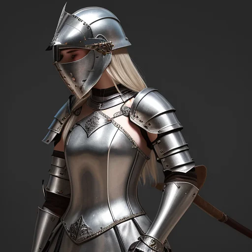 Medieval Warrior Woman Portrait