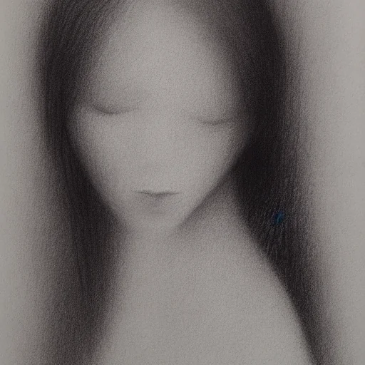 Graphite Pencil Woman Face Sketch