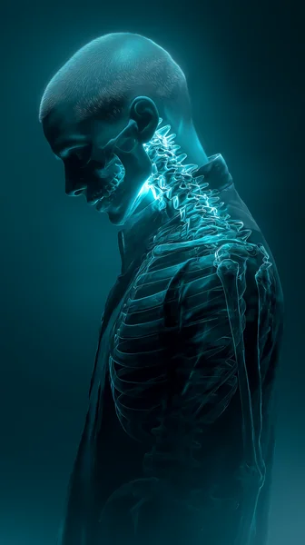X‑Ray Cyberpunk Human Portrait