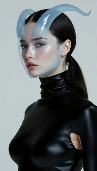Capricorn Mask Futuristic Fashion