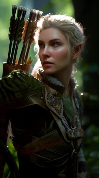 Elf Archer Fantasy RPG Art