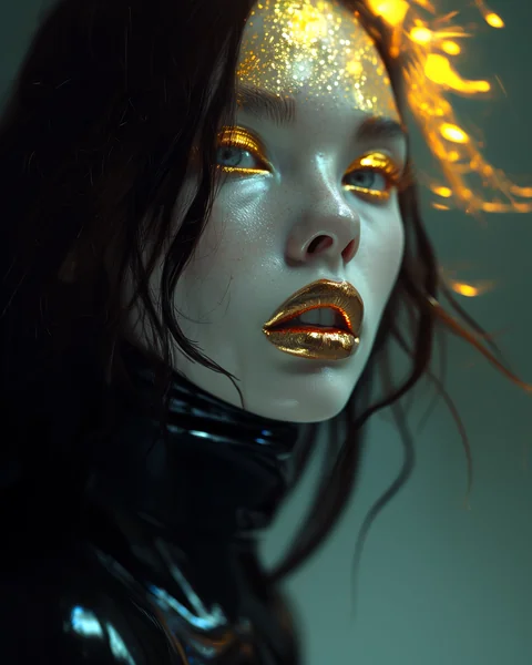 Gold Teeth Futuristic Minimalism