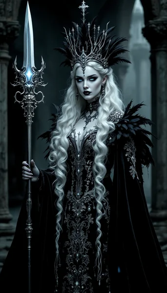Ultra Realistic Gothic Queen AI Art | Dark Fantasy Character
