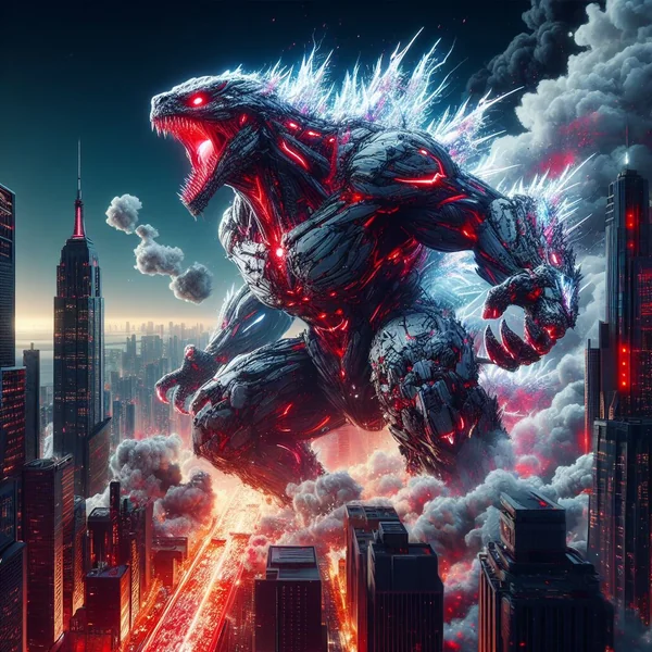 King Kong Godzilla Hybrid Battle