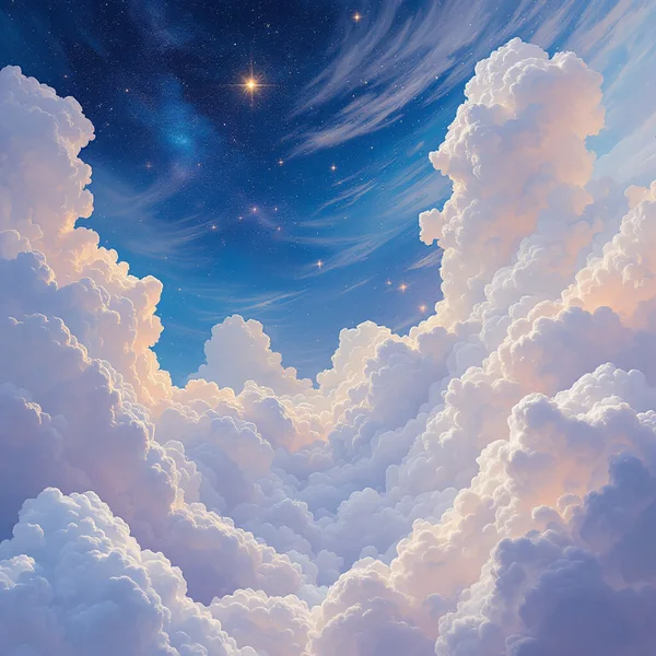Surreal World in the Clouds Art