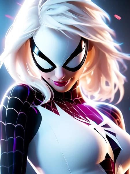 Spider-Gwen Cinematic Portrait