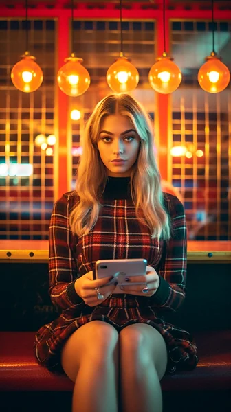 Night Portrait Woman Kodak Portra