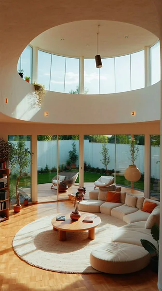 Sunken Living Room Interior Photography