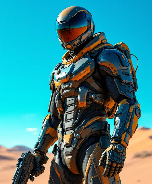 Futuristic Desert Soldier Concept