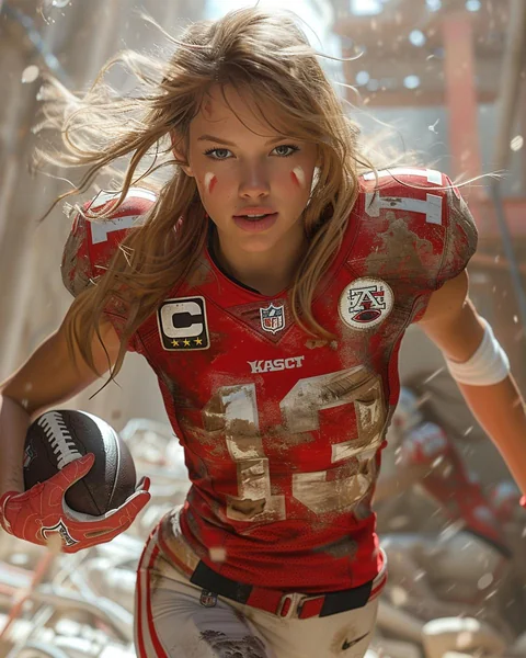 Toddler Football Star Fantasy Render