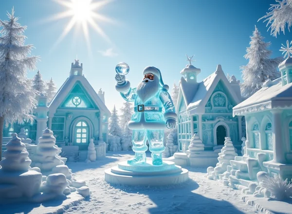 Fantasy World Made of Ice Art