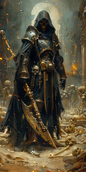 Grim Reaper Dark Fantasy Battle