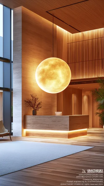 Modern Office Reception Interior