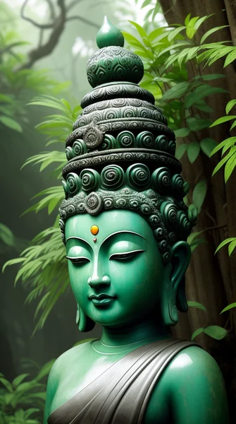 Jungle Buddha Hyperreal Art