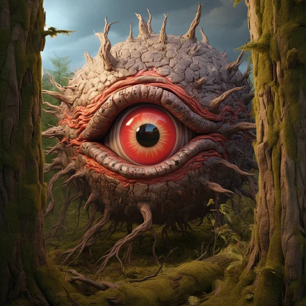 Scary Wood Creature Jungle Fantasy