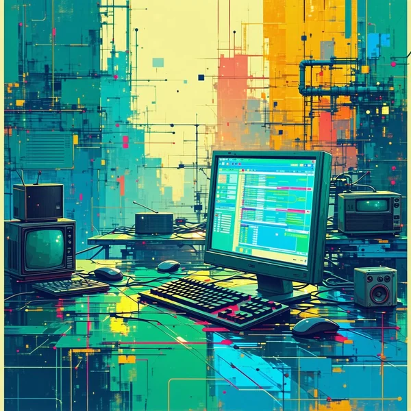 Broadband Flyer Background AI