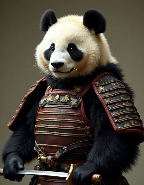 Samurai Panda Character Art