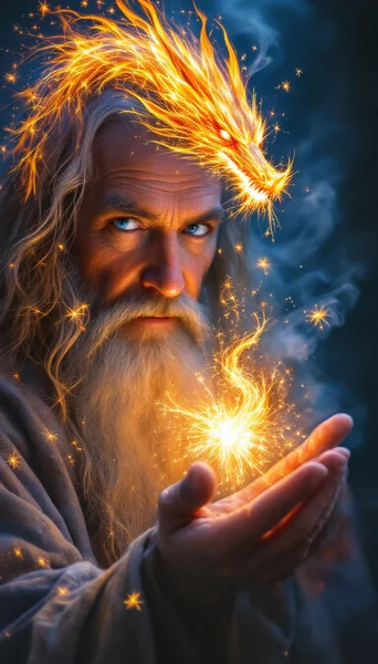 Gandalf Conjures Fire Dragon