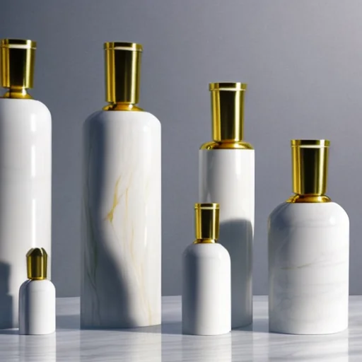 Minimal Luxury Perfume Bottles Scene