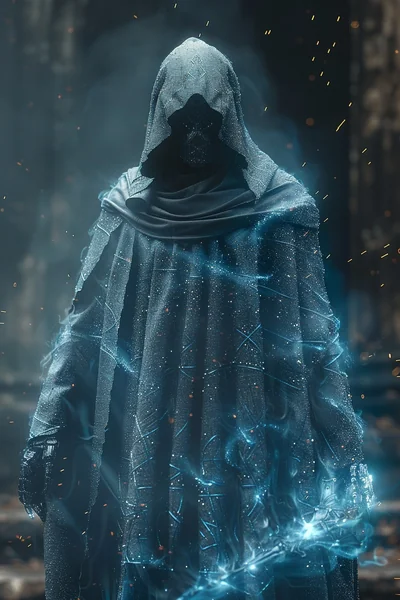 Cybernetic Knight Mage Concept Art