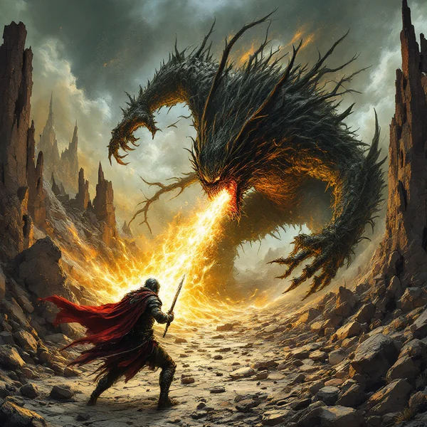 Warrior vs Monster Cinematic Battle