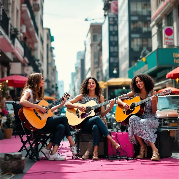 Pop Art Street Music Photo