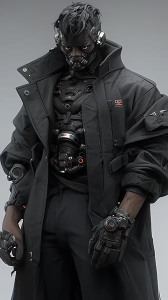 Futuristic Supervillain Character Art