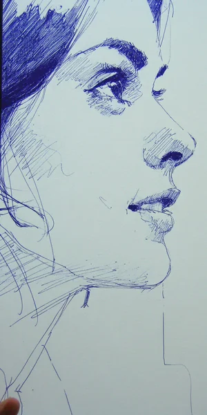 Odilon Redon Pencil Portrait