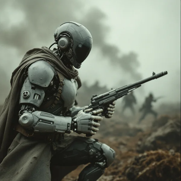 World War One Cyborg Soldier Art