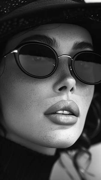 Black and White Fashion Sunglasses