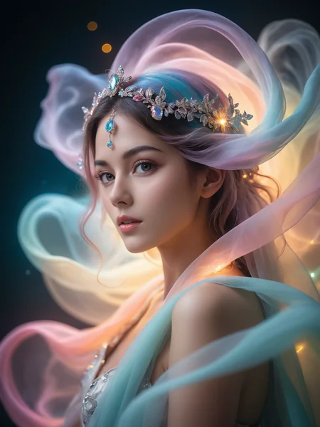 Ethereal Mystical Figures Surreal Portrait
