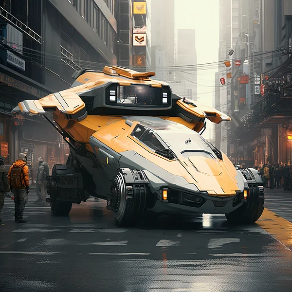 Futuristic Vehicle Sci-Fi Concept