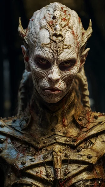 Female Vampire Horror AI Portrait