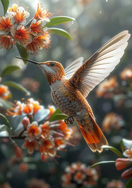 Hummingbird Wildlife Macro Photo