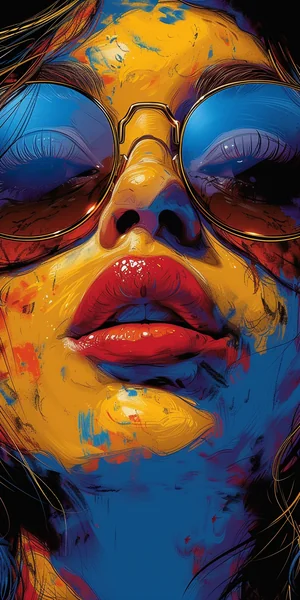 Bold Pop Art Girl Illustration