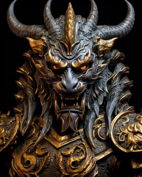 Singha Thai Myth Close‑Up Portrait