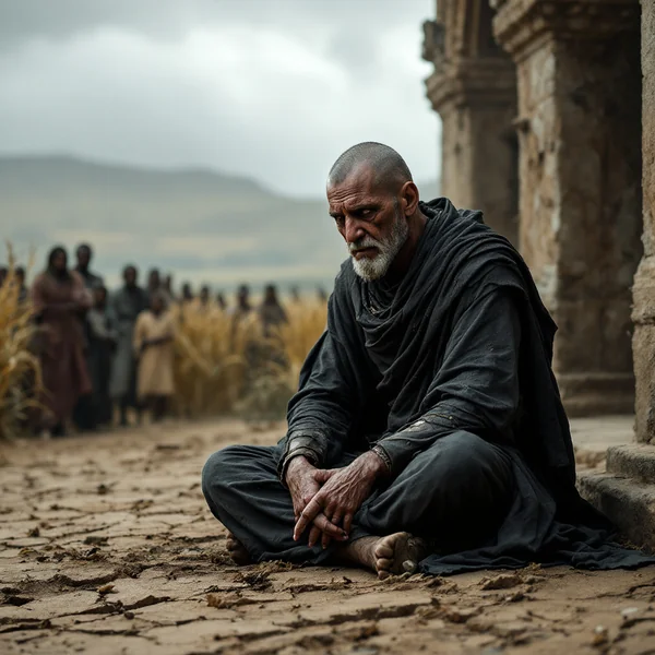 Grieving King in Fallen Kingdom