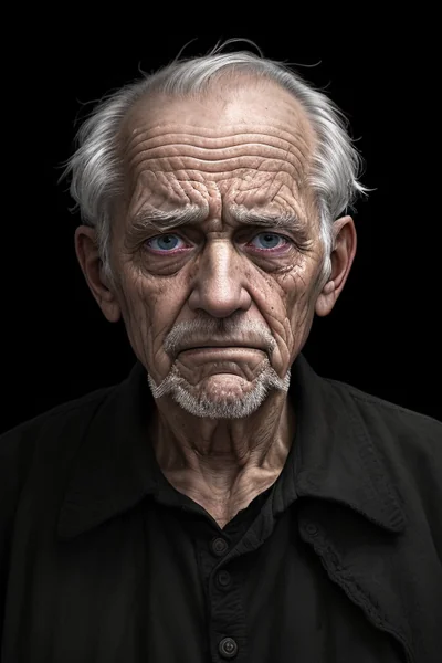 Wise Old Man Dramatic Portrait