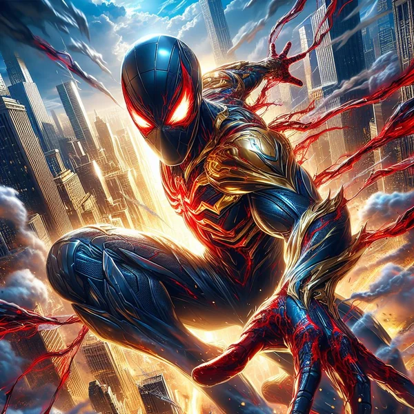 Carnage‑Style Spider‑Hero Battle