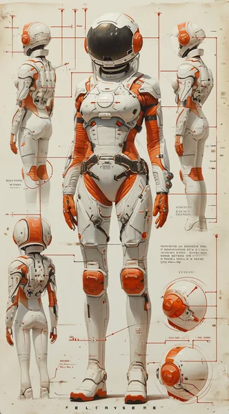 Feminine Sci-Fi Character Designs