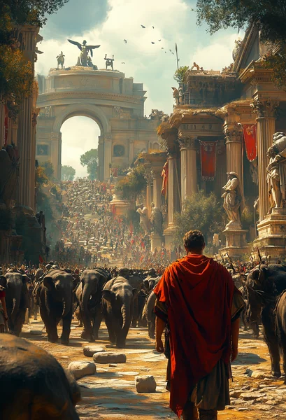 Ancient Rome Concept Art Scene
