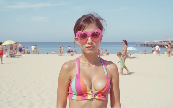 1960s Hippie Beach Portrait