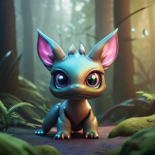 Cute Chibi Dragon Fantasy Art