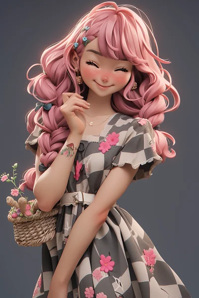 Kind-Hearted Girl Fantasy Character